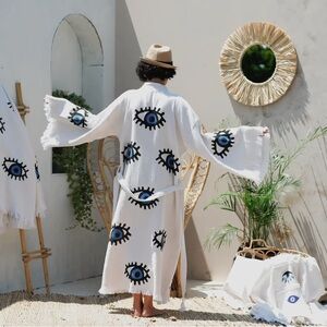White Robe with Eye Design